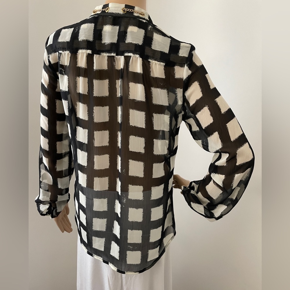 Michael Kors Buttom down long sleeve blouse - Picture 3 of 6